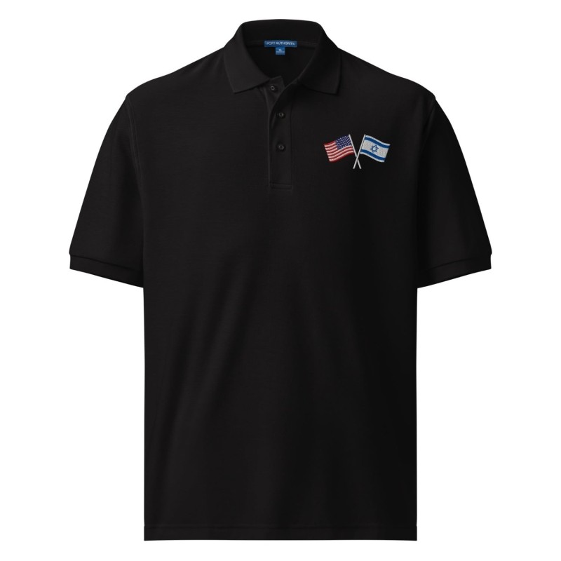USA-ISRAEL Flags Men's Polo Shirt