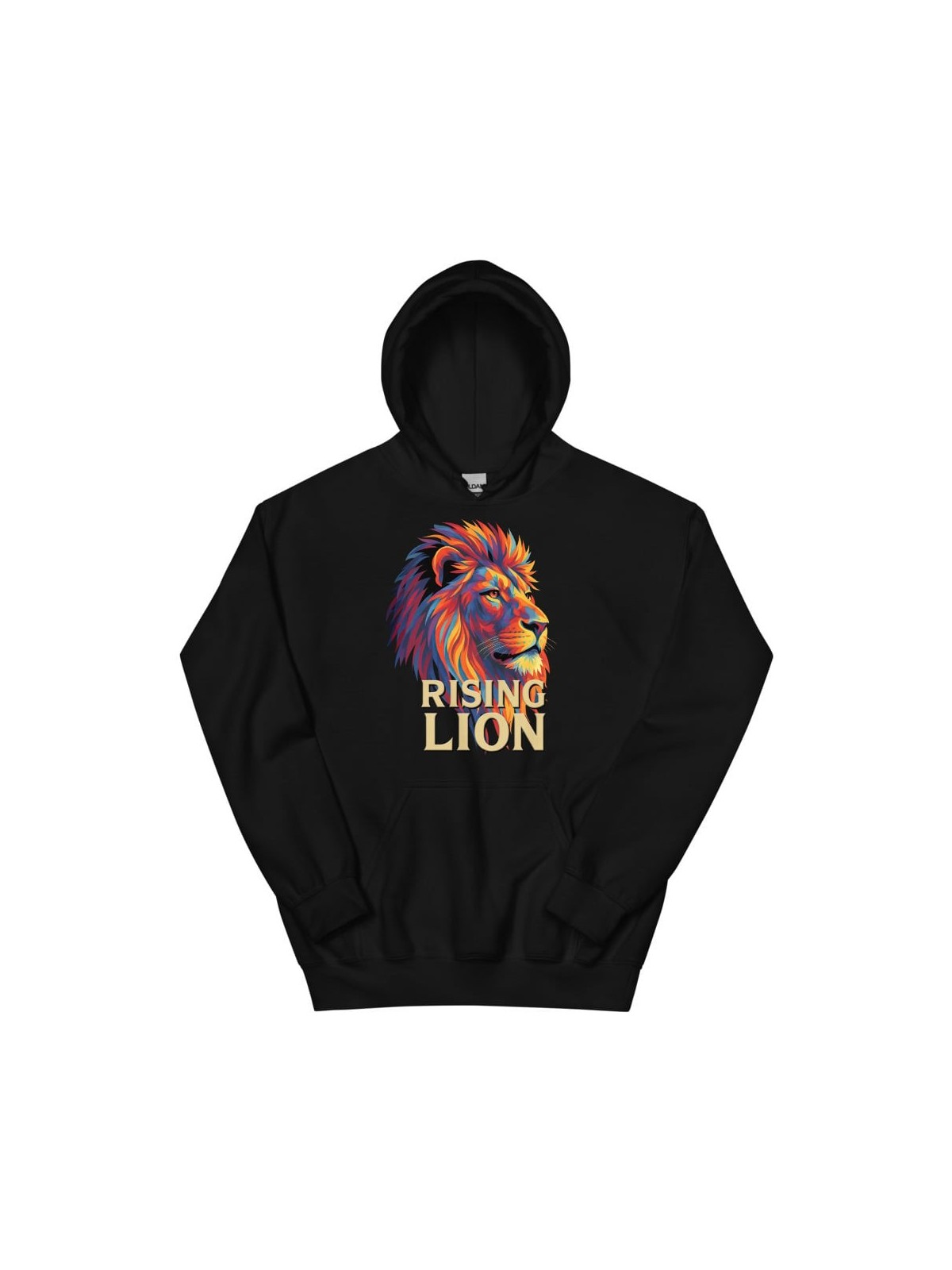 Sweat à capuche unisexe Rising Lion Pop Art
