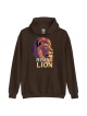 Sweat à capuche unisexe Rising Lion Pop Art