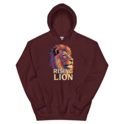Rising Lion Pop Art Unisex Hoodie