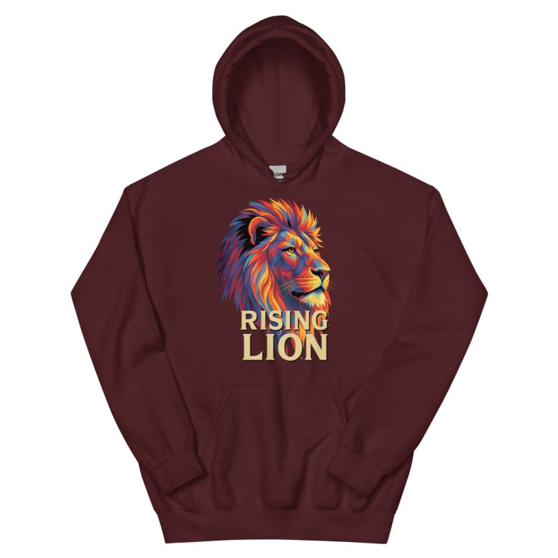 Rising Lion Pop Art Unisex Hoodie