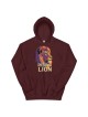 Sweat à capuche unisexe Rising Lion Pop Art