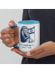 Un peuple qui s'élève comme un lion Mug avec de la couleur à l'intérieur