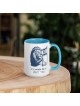 Un peuple qui s'élève comme un lion Mug avec de la couleur à l'intérieur