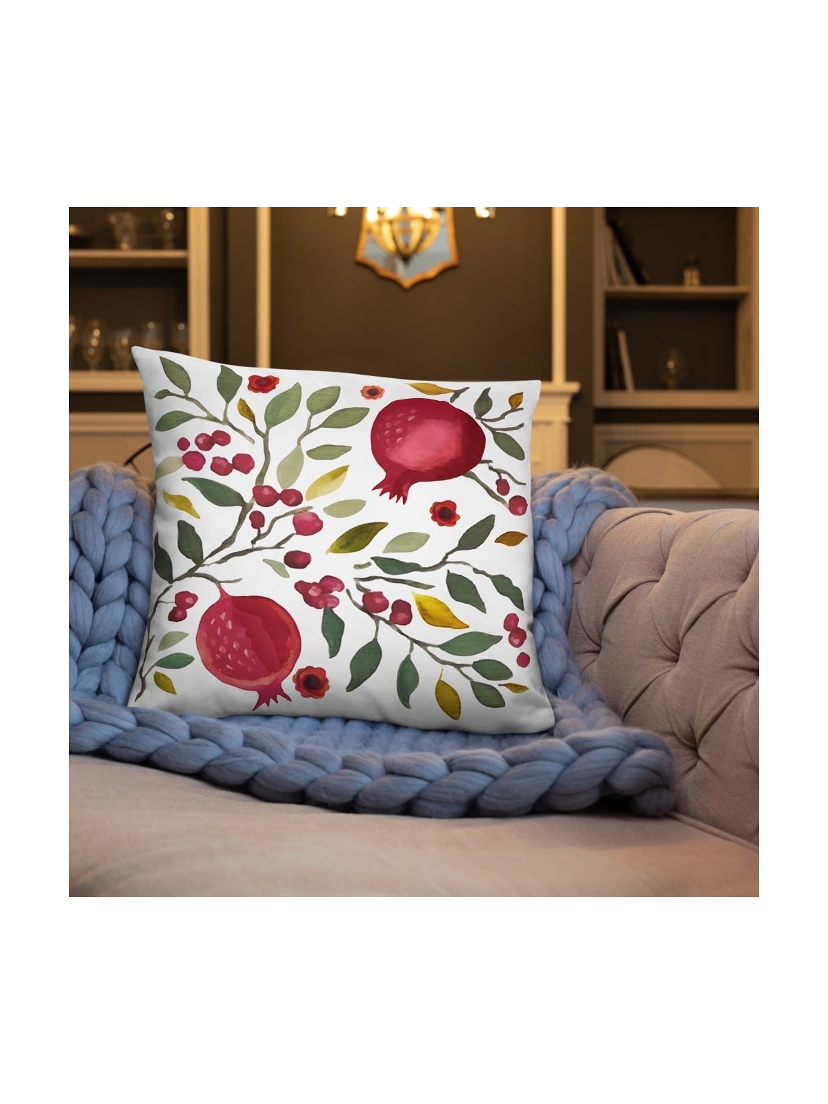 Pomegranates Basic Pillow