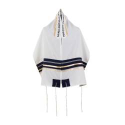 Dramatic Black Gold White Tallit Set by Ronit Gur | Modern Tallits