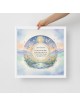 Personalized HaMalach HaGoel Children's Prayer Framed Canvas Wall Art