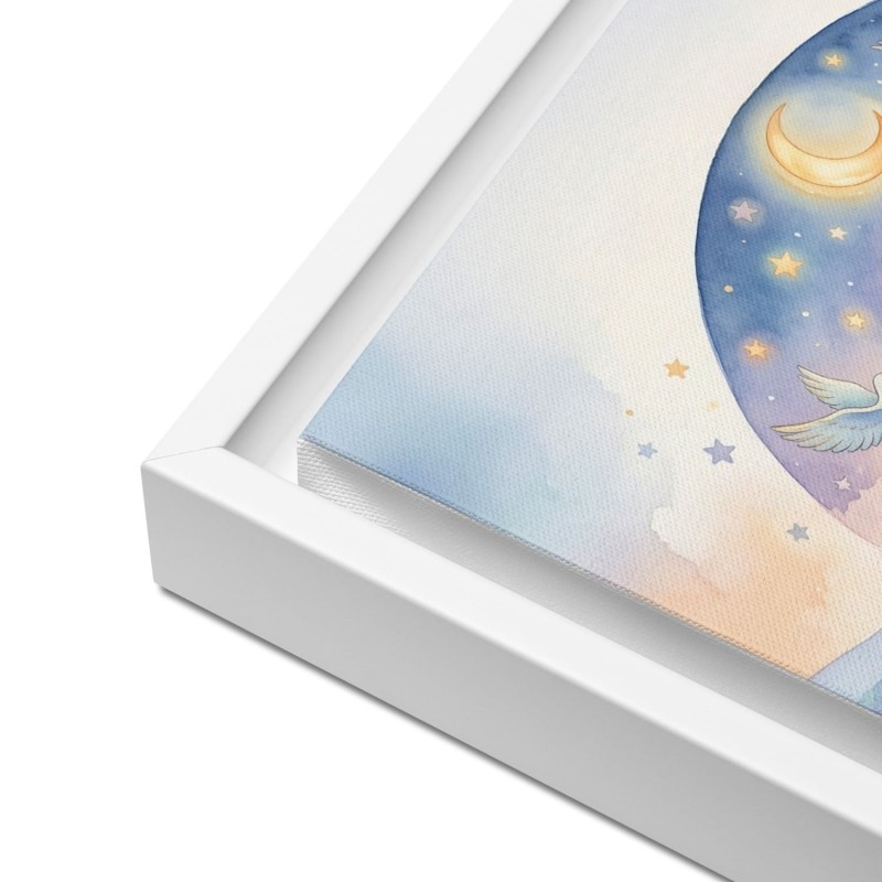 Art mural en toile encadrée de prière pour enfants HaMalach HaGoel personnalisé
