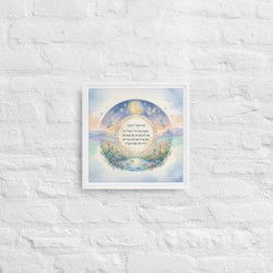Personalized HaMalach HaGoel Children's Prayer Framed Canvas Wall Art