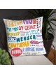 Oreiller de base avec mots yiddish célèbres