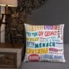 Famous Yiddish Words Basic Pillow