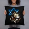 Lion of Judah and Star of David Pillow