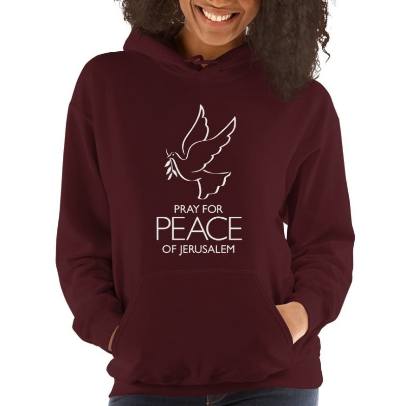Priez pour la paix de Jérusalem Sweat à capuche - Unisexe