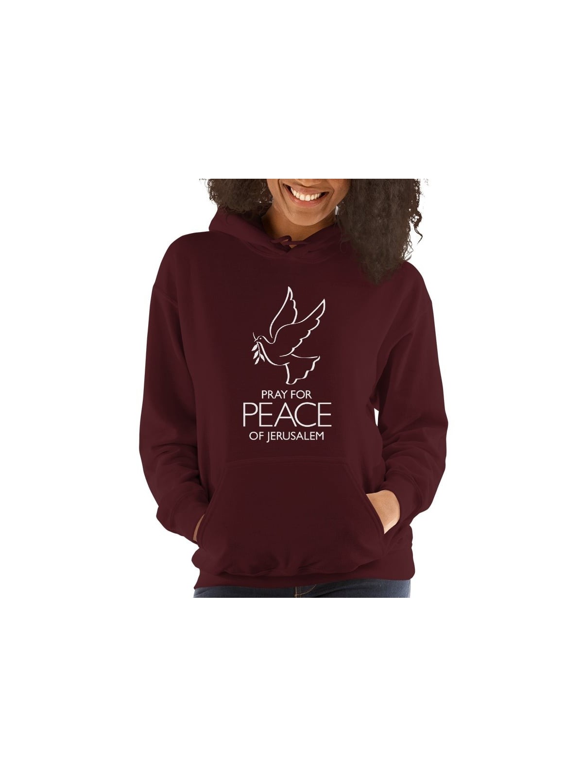 Priez pour la paix de Jérusalem Sweat à capuche - Unisexe