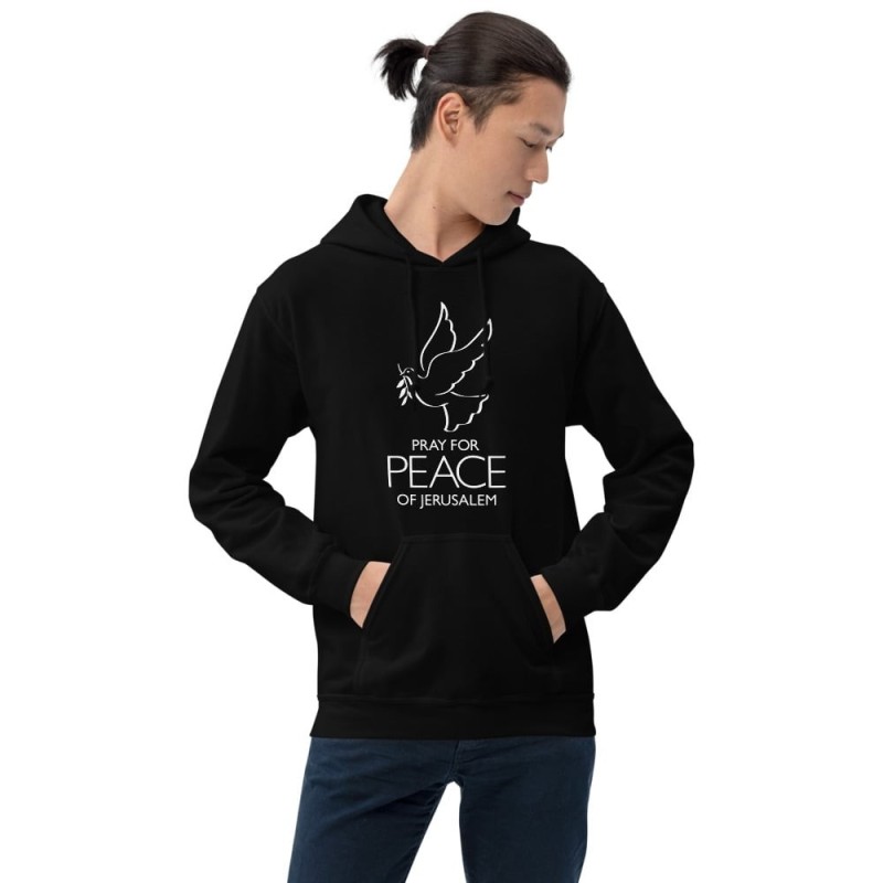 Priez pour la paix de Jérusalem Sweat à capuche - Unisexe