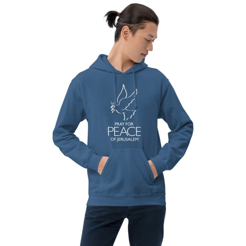 Priez pour la paix de Jérusalem Sweat à capuche - Unisexe