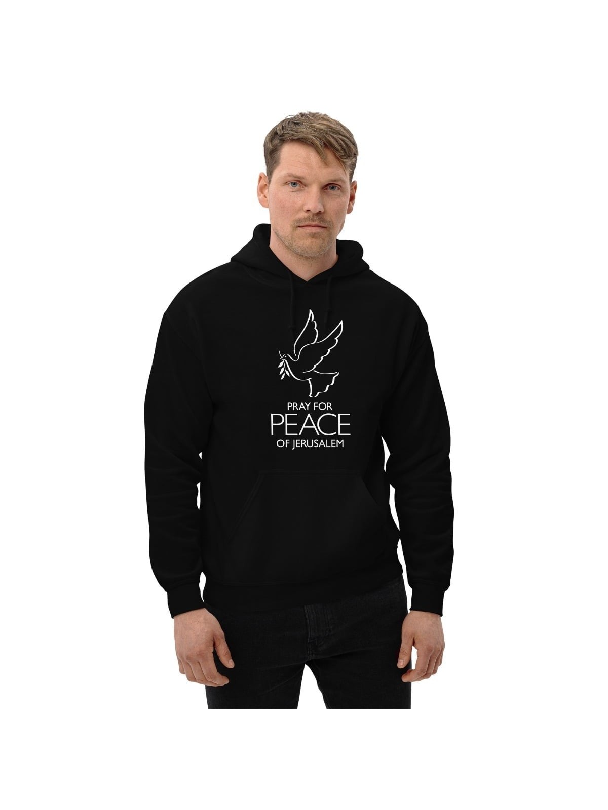Priez pour la paix de Jérusalem Sweat à capuche - Unisexe