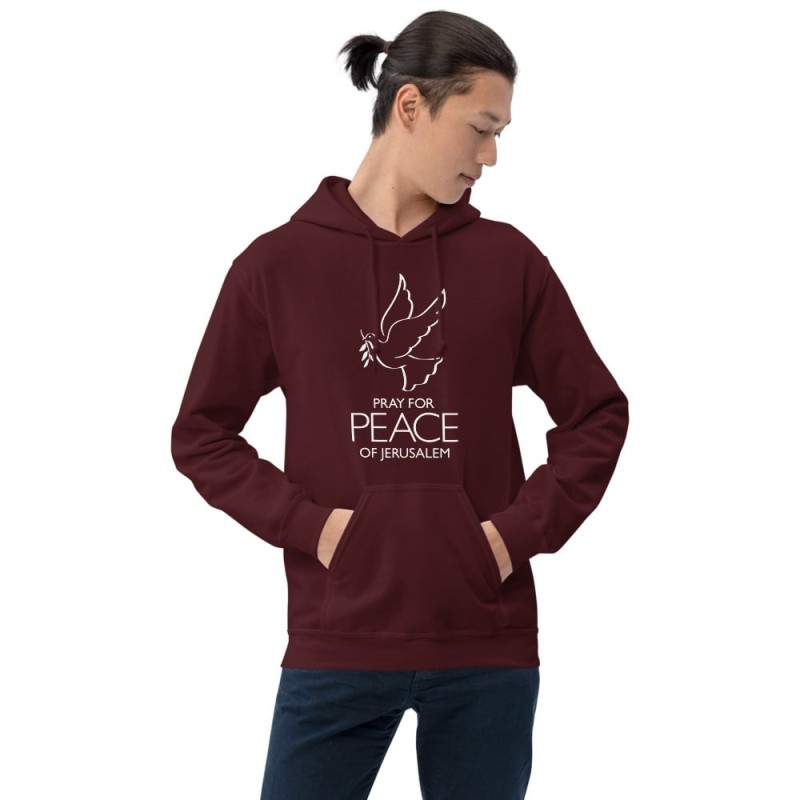 Priez pour la paix de Jérusalem Sweat à capuche - Unisexe