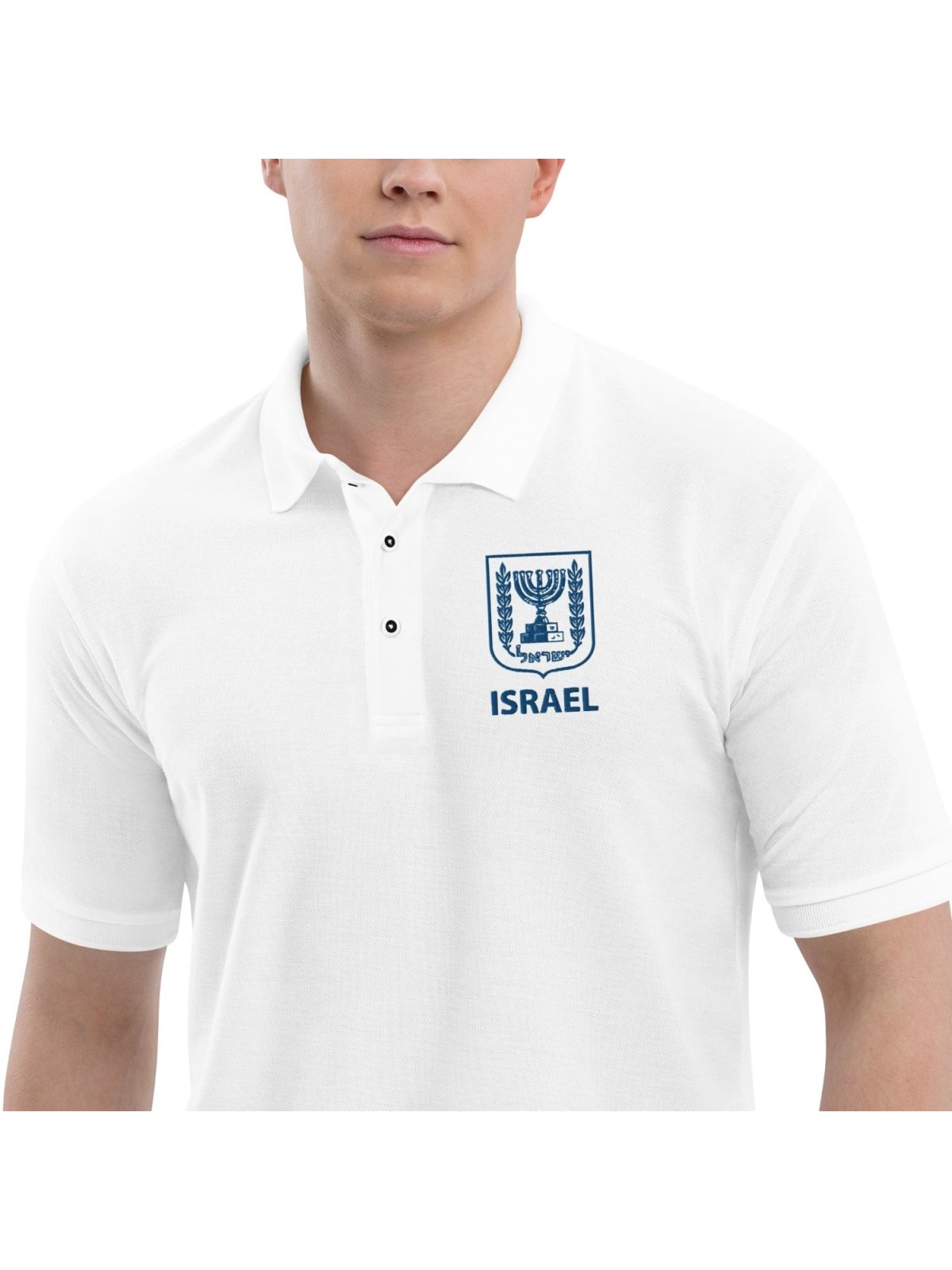 Emblem of Israel Men's Polo Shirt