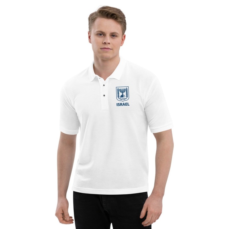 Emblem of Israel Men's Polo Shirt