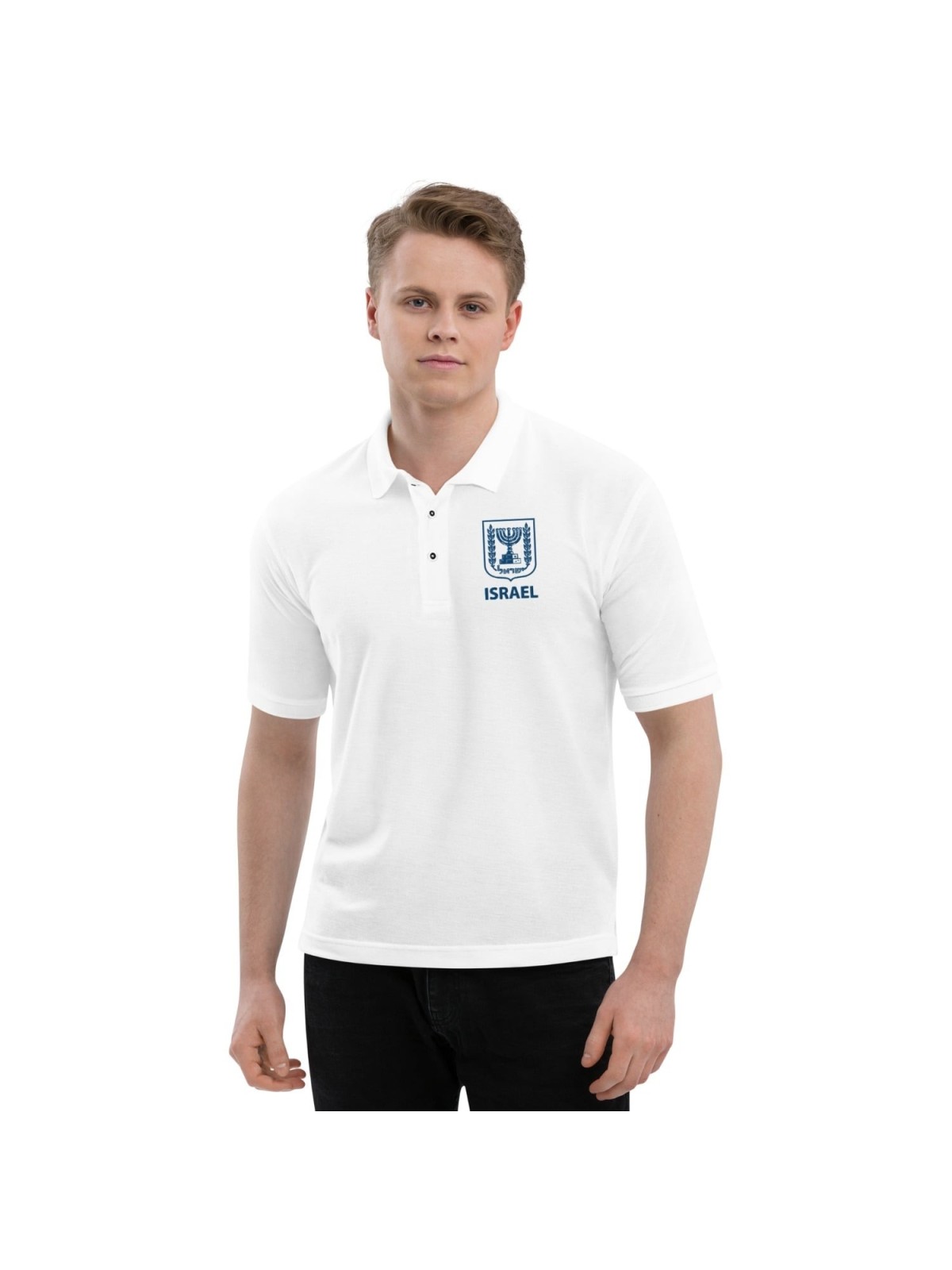 Emblem of Israel Men's Polo Shirt