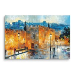 Jaffa Gate in Jerusalem Print on Canvas