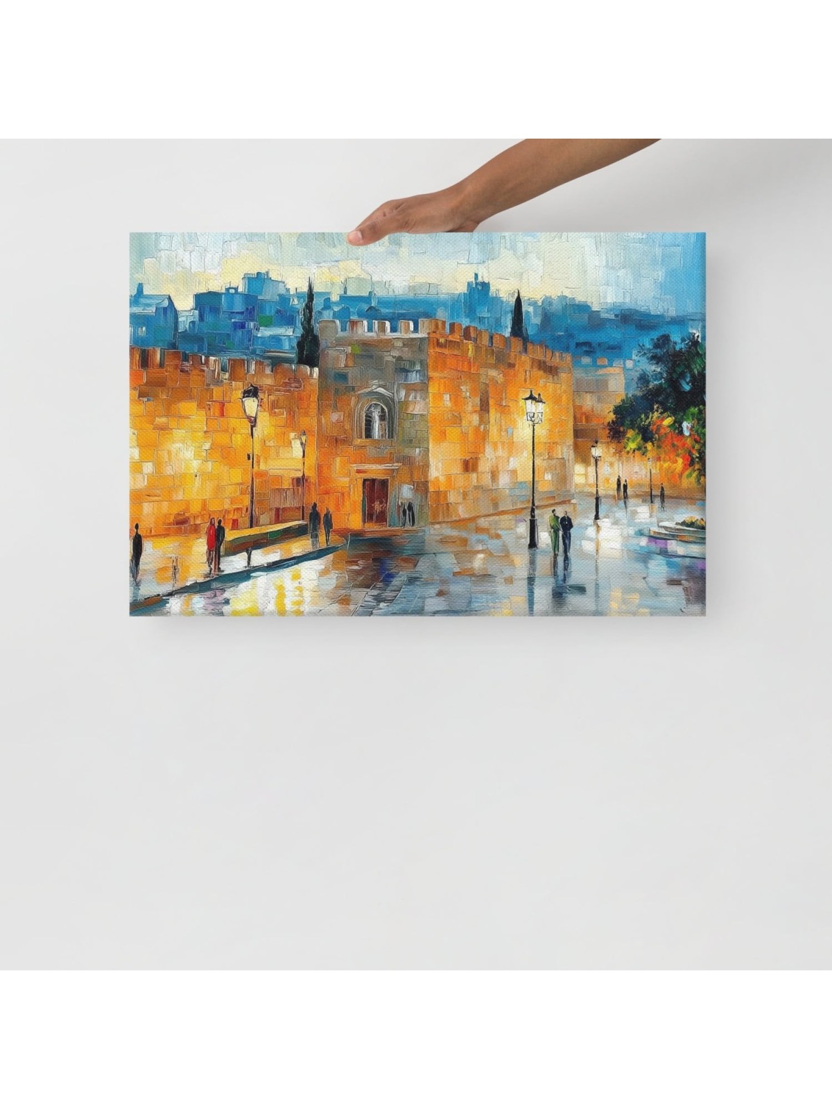 Jaffa Gate in Jerusalem Print on Canvas