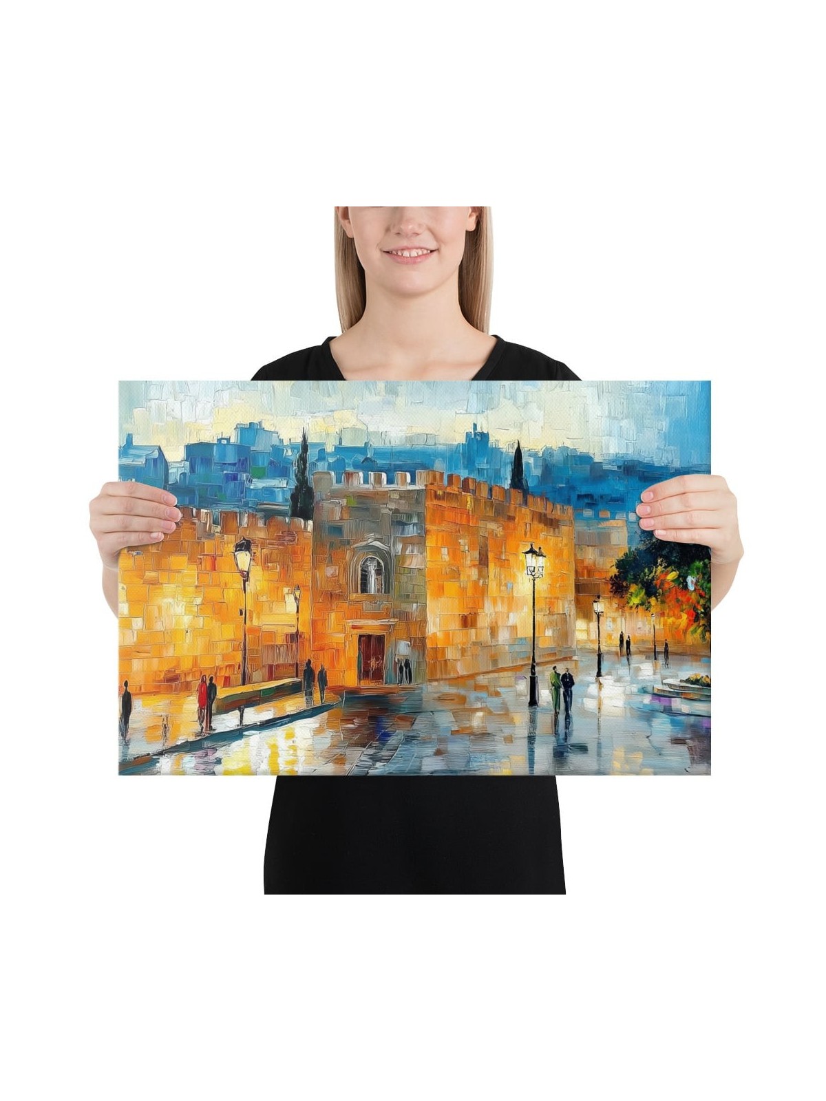Jaffa Gate in Jerusalem Print on Canvas