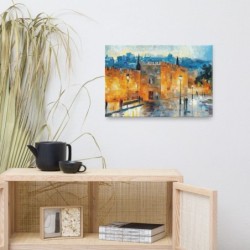 Jaffa Gate in Jerusalem Print on Canvas