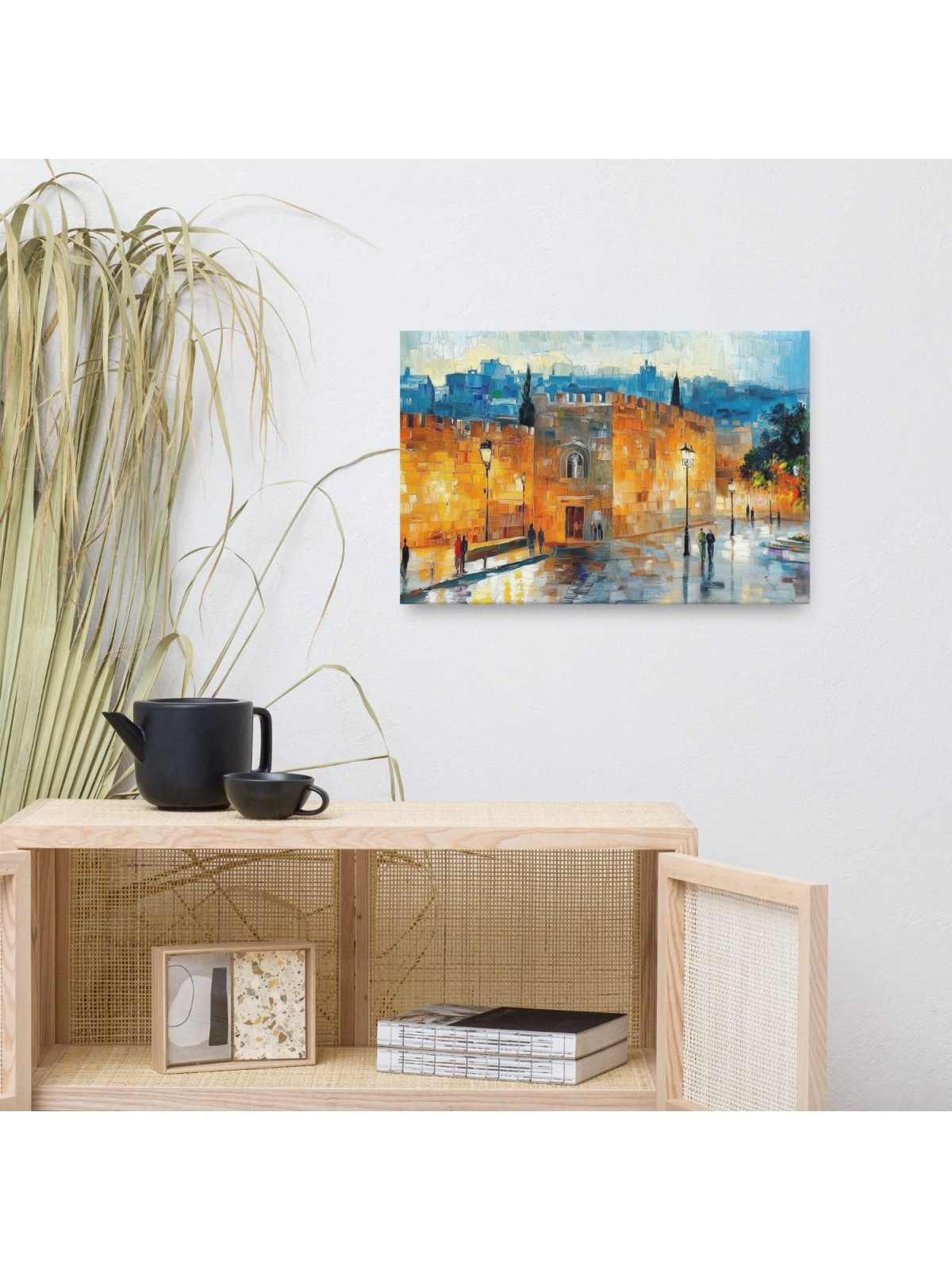 Jaffa Gate in Jerusalem Print on Canvas