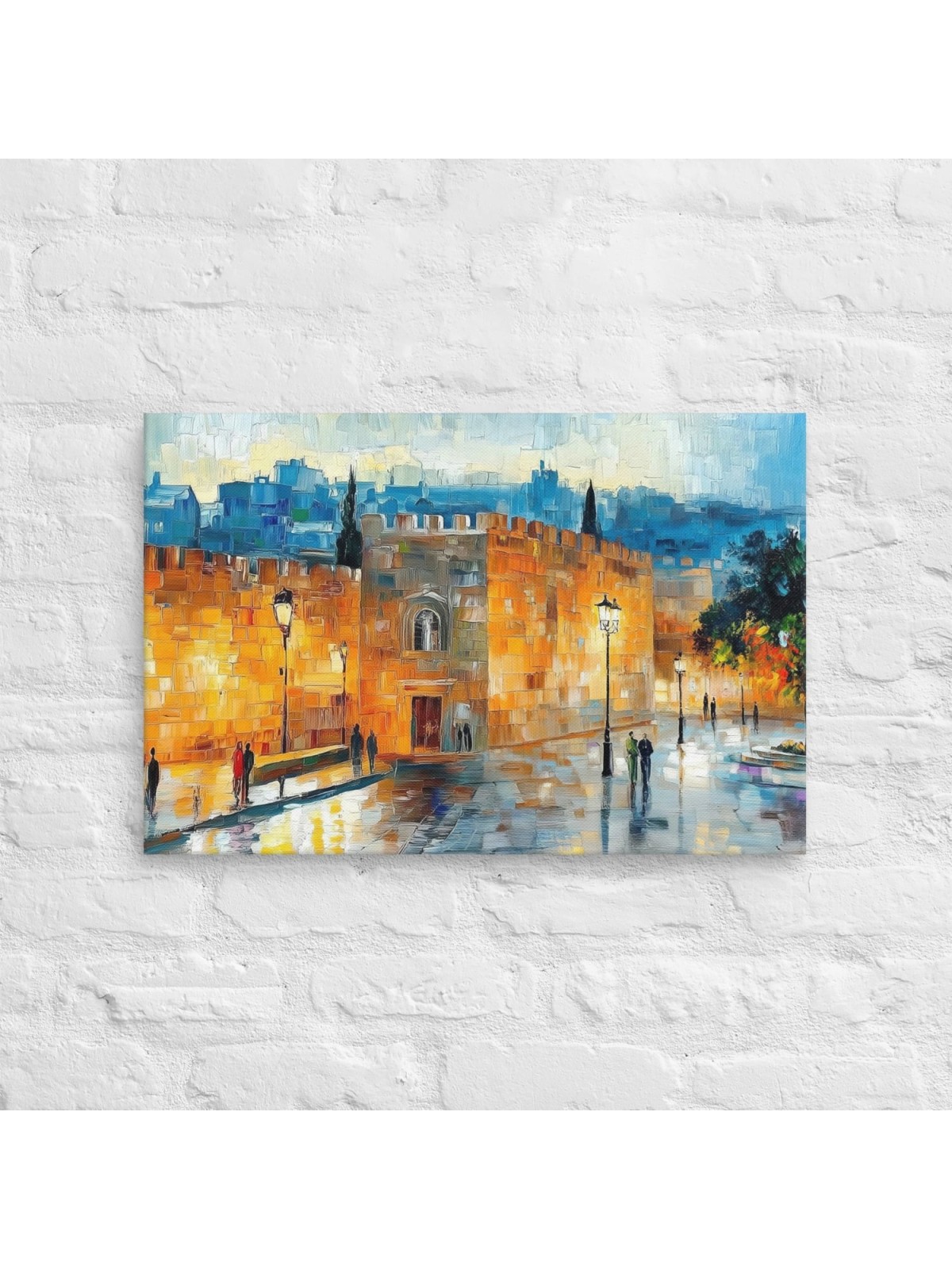 Jaffa Gate in Jerusalem Print on Canvas