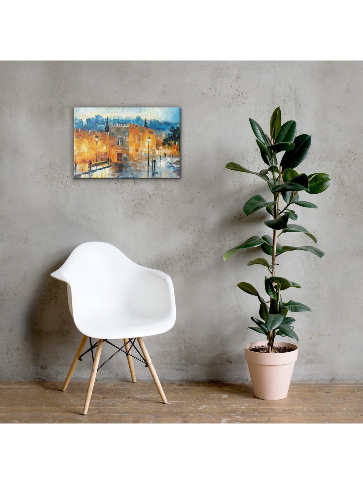 Jaffa Gate in Jerusalem Print on Canvas