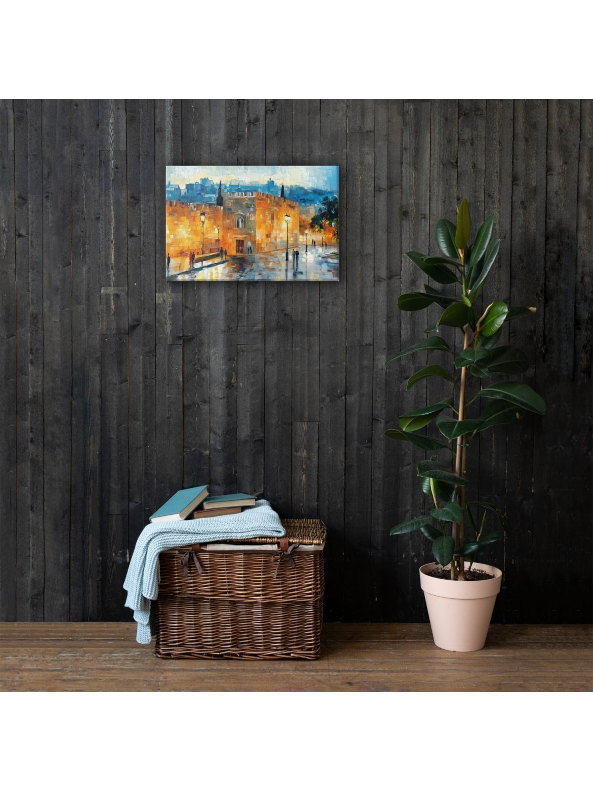 Jaffa Gate in Jerusalem Print on Canvas