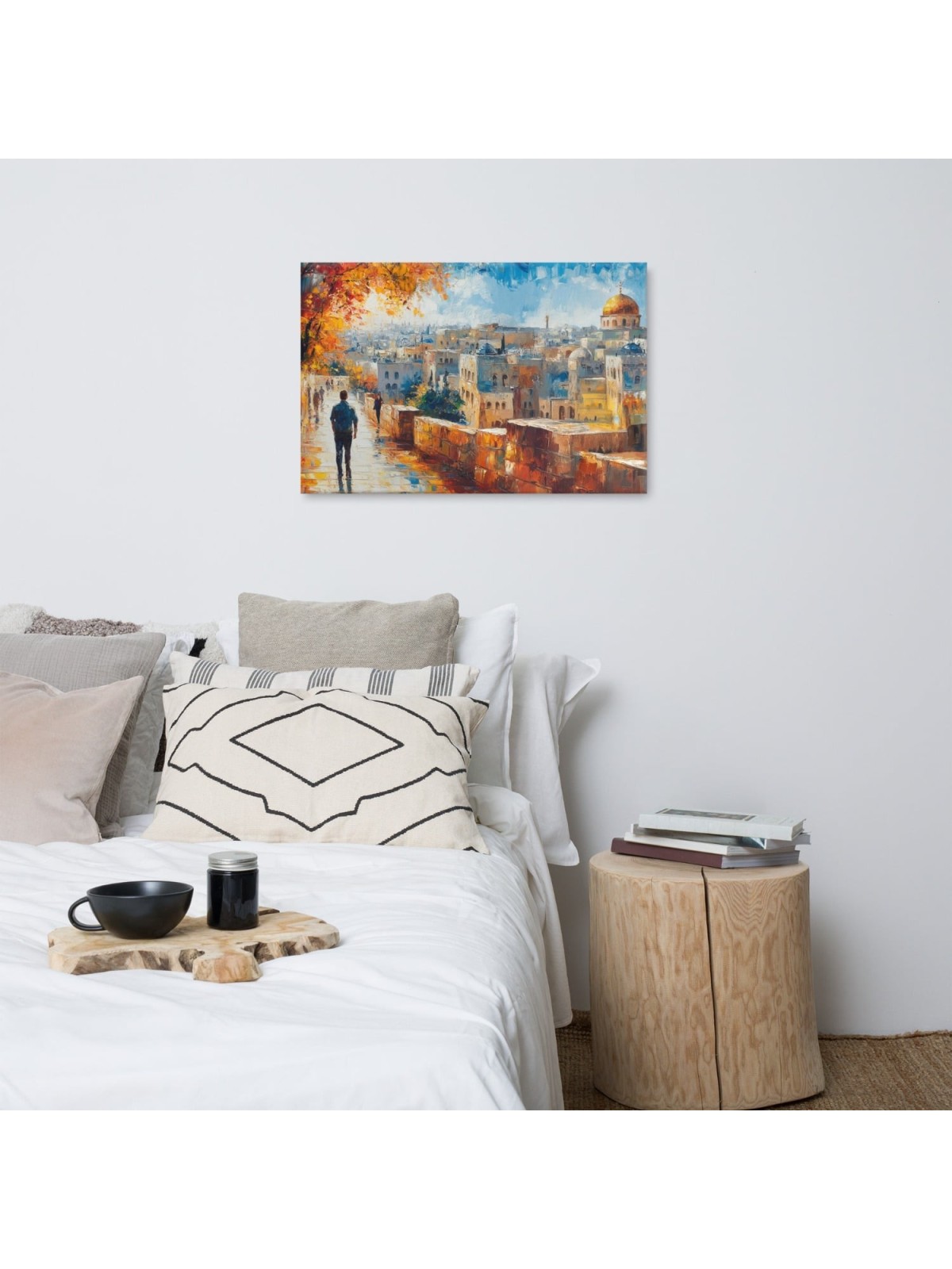 Walking the Old City of Jerusalem Print on Canvas
