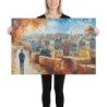 Walking the Old City of Jerusalem Print on Canvas