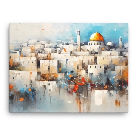 Vue de Jérusalem, impression sur toile