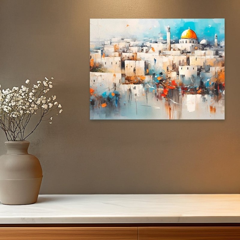 Vue de Jérusalem, impression sur toile