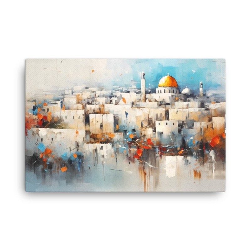 View of Jerusalem Print on Canvas
