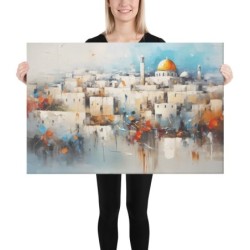 View of Jerusalem Print on Canvas