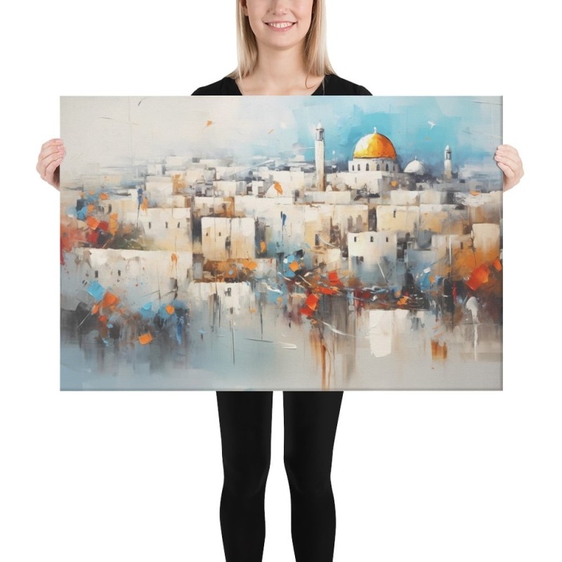 View of Jerusalem Print on Canvas