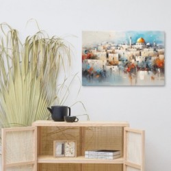 View of Jerusalem Print on Canvas