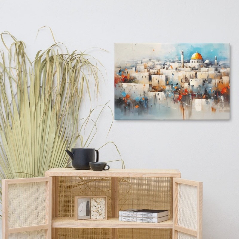 View of Jerusalem Print on Canvas