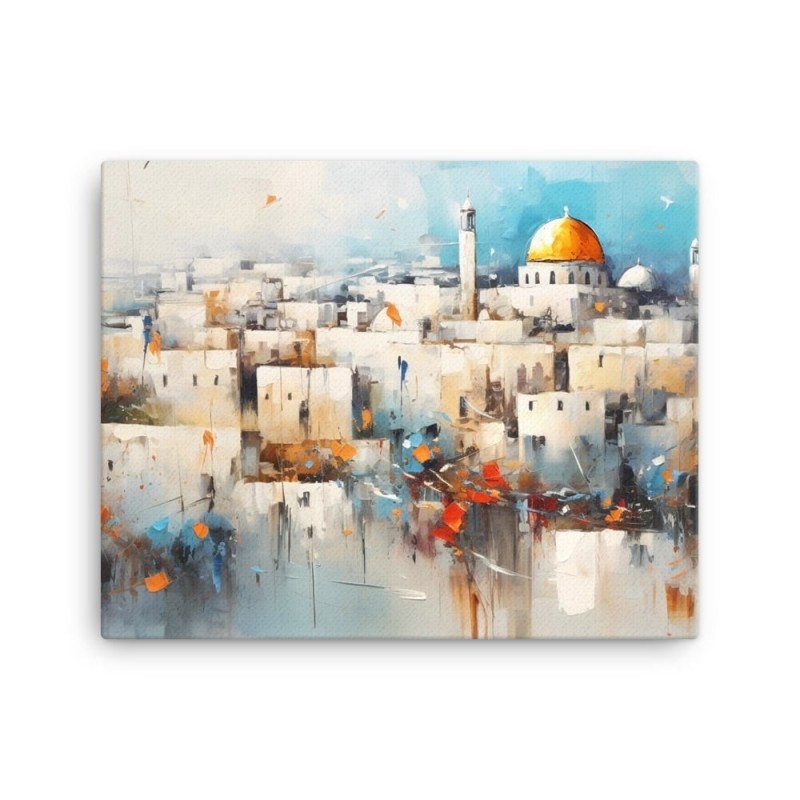 View of Jerusalem Print on Canvas