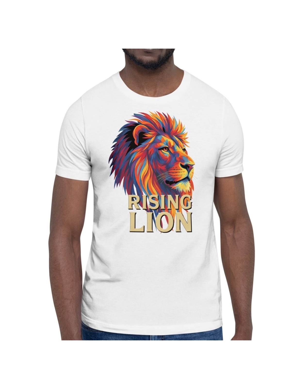 Lion montant Pop Art T-shirt unisexe