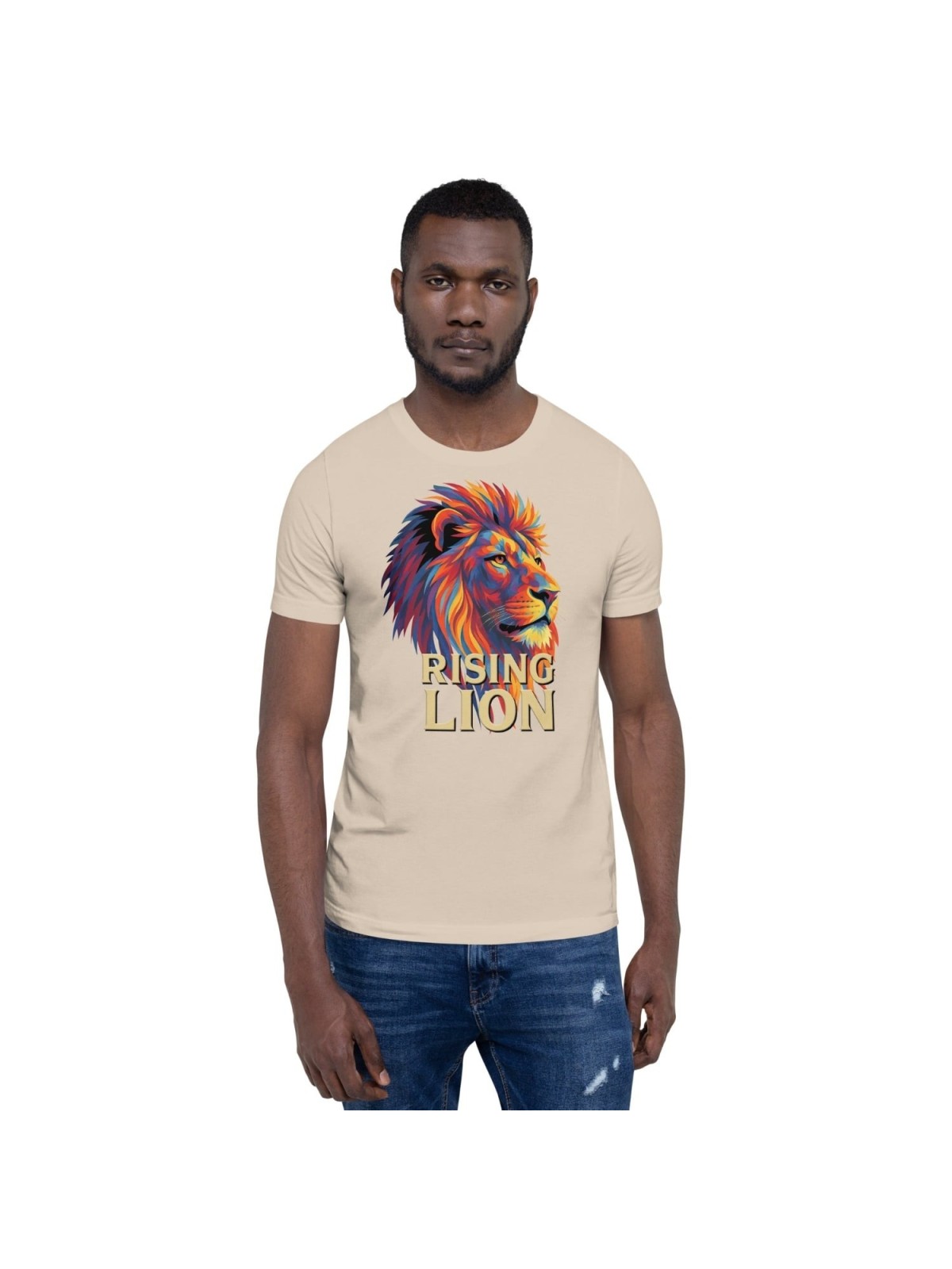 Lion montant Pop Art T-shirt unisexe