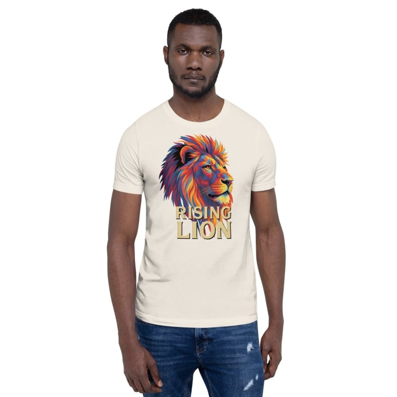 Lion montant Pop Art T-shirt unisexe