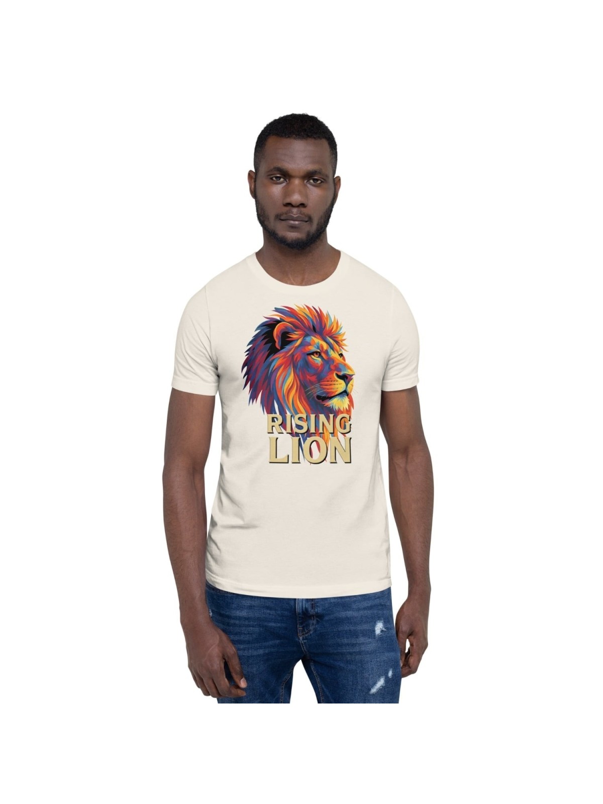 Lion montant Pop Art T-shirt unisexe