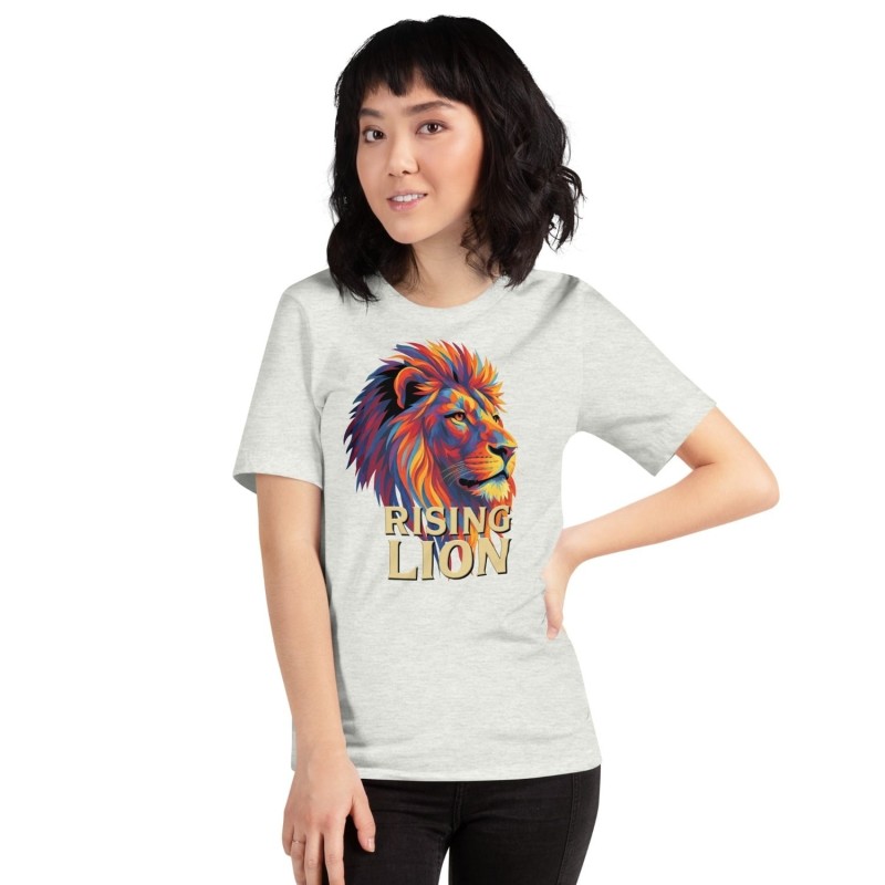 Lion montant Pop Art T-shirt unisexe