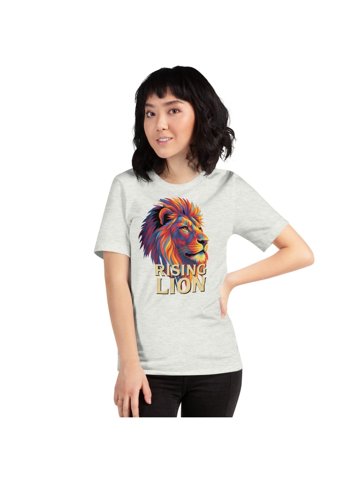 Lion montant Pop Art T-shirt unisexe