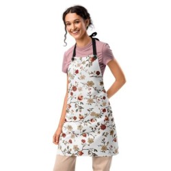 Designer Apron with Pomegranate Pattern